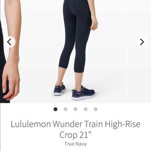 Lululemon Wunder Train high rise crop, 6